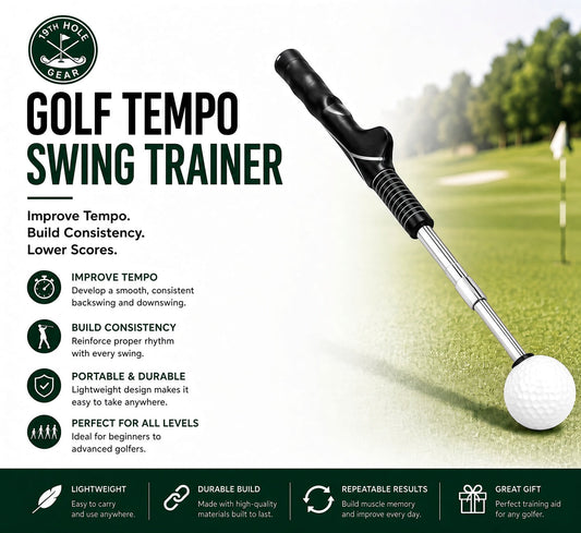 Golf Tempo Swing Trainer | Improve Rhythm & Consistency