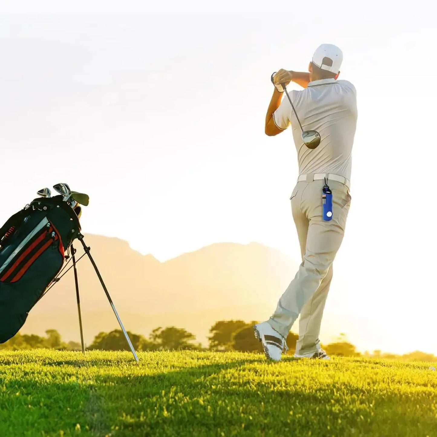 Golf Tee & Ball Holder Pouch | Clip-On Golf Accessory