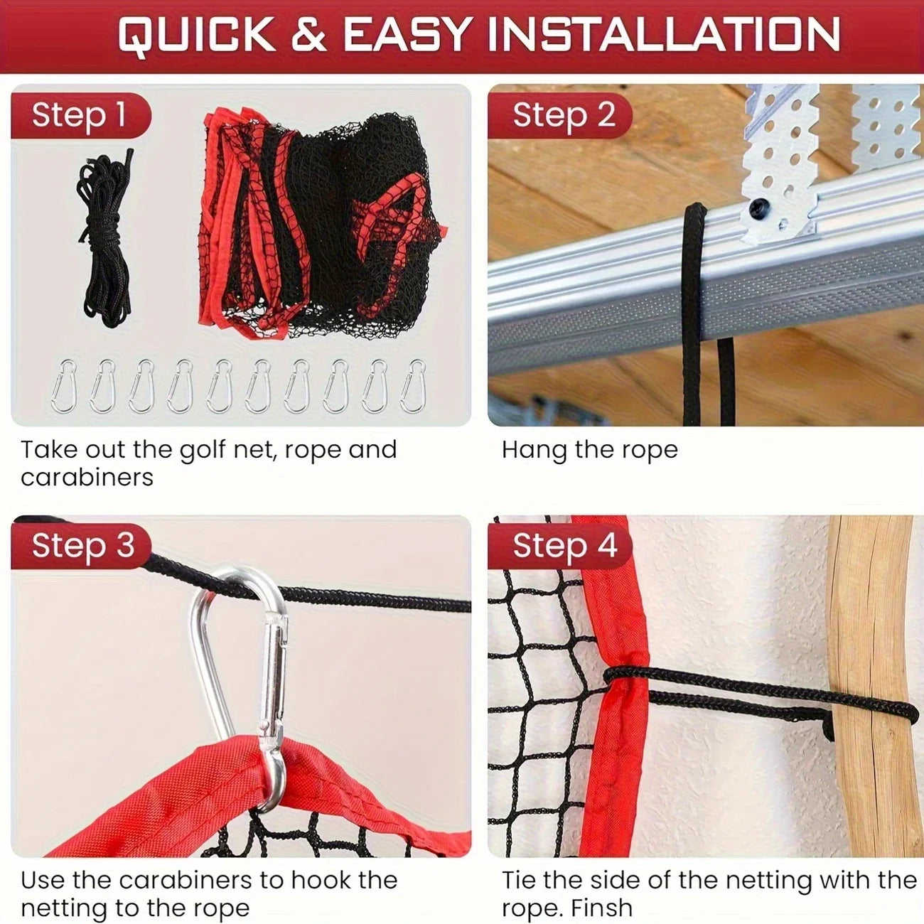 Heavy-Duty Golf Practice Net | 10' × 10' Driving & Backyard Net