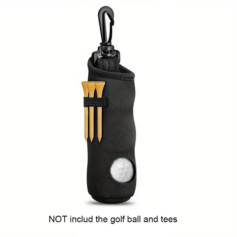 Golf Tee & Ball Holder Pouch | Clip-On Golf Accessory
