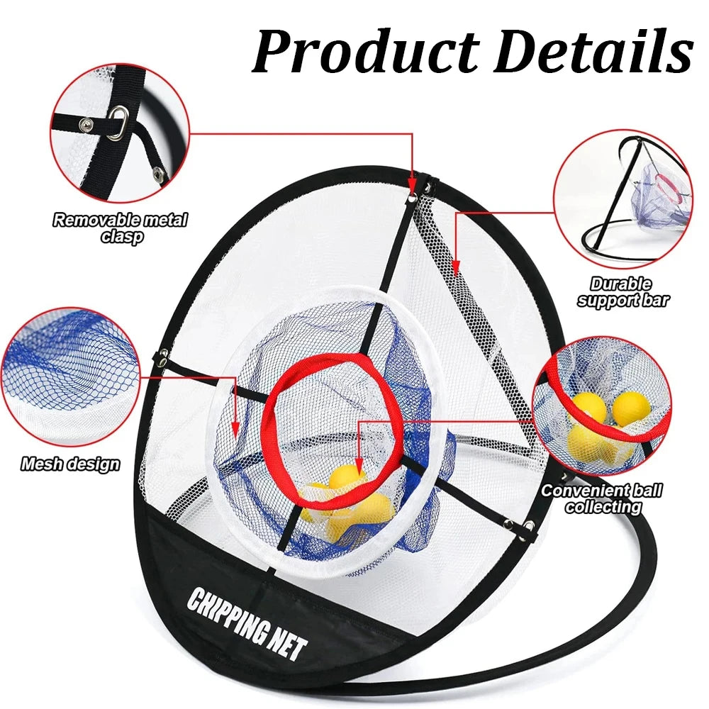 Golf Chipping Practice Net Set | Complete Backyard Training Kit