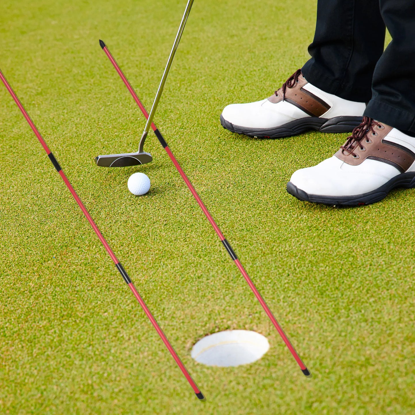 Golf Alignment Stick Set | Improve Swing Path, Aim & Ball Position