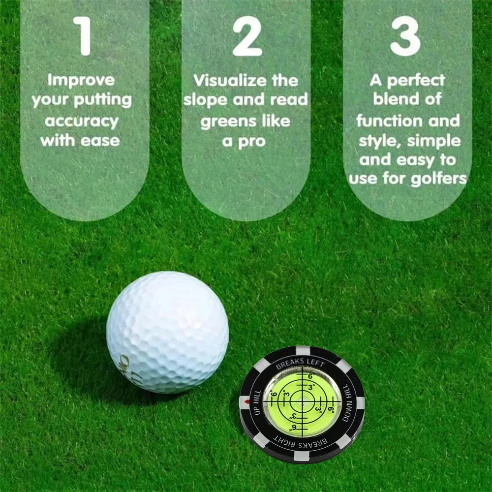 Golf Green Reading Disc | Read Breaks & Improve Putting Accuracy