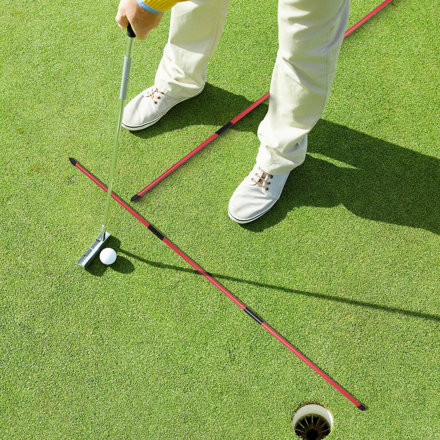 Golf Alignment Stick Set | Improve Swing Path, Aim & Ball Position