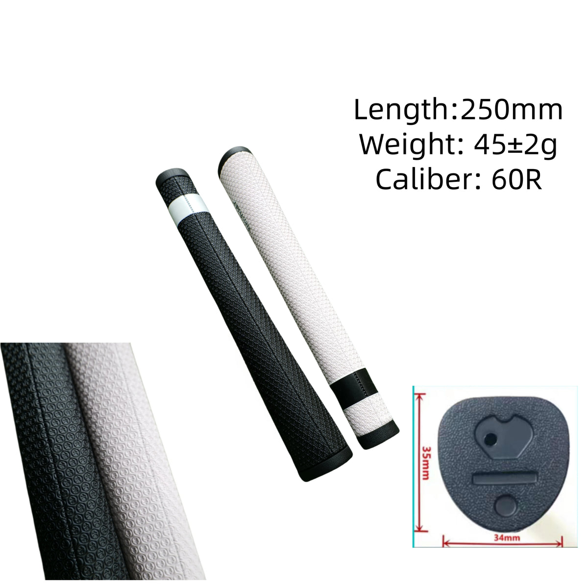 Golf Putter Grip | 2° Offset Anti-Slip Design