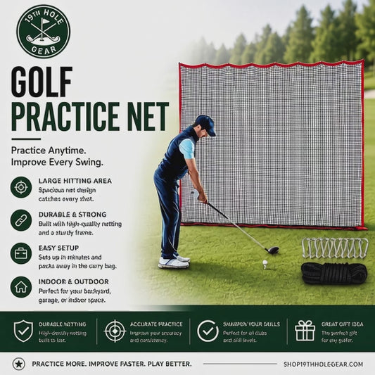 Heavy-Duty Golf Practice Net | 10' × 10' Driving & Backyard Net